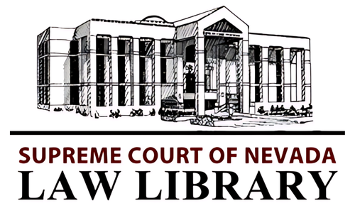 Supreme Court of Nevada Law Library Primary White logo