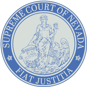Supreme Court of Nevada Seal Silver and Blue